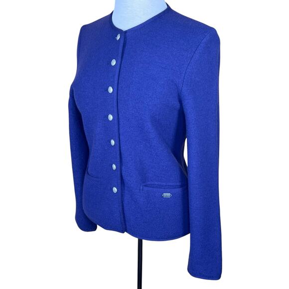 Geiger Women’s Dusty Purple Wool Button Front Cardigan Jacket EU38 US Medium - Picture 14 of 14